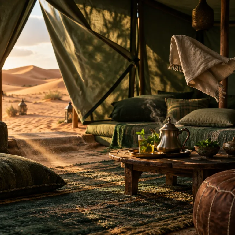 Desert luxury camp in Merzouga, Morocco for refined Sahara stays